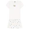 Petit Bateau A06Y6, Pyjacourt Bambine e ragazze, Bianco Marshmallow/Multicolore, 5 anni