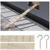 QLS Scala per gatti, per balcone, scale, 3 m, con gancio a vite