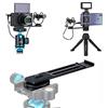 JJC Staffa di estensione per montaggio su slitta per microfono/luce LED adatta per videocamera Vlogging Sony RX100 VII A6000 A6400 A6600 Canon G7X M6 Mark II GoPro Hero DJI OSMO Action Camera e smartphone