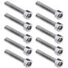 OTOTEC 10 viti Torx M5 x 25 mm, compatibili con seghe Stihl TS400 TS410 TS420, accessori per macchine elettriche, utensili filettati universali, argento