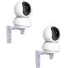 TEKCAM Staffa di montaggio a parete/soffitto compatibile con telecamera di sicurezza Tp-Link Tapo Tc70/C200/C210/C220/C225/C211, Kasa Ec70/Kc410s, supporto da parete ad angolo regolabile con rotazione
