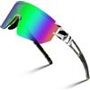 FEISEDY Occhiali da Sole Sportivi Uomo Donna Bicicletta Occhiali da Corsa Specchiati Occhiali Sportivi per Mtb Ciclismo Baseball con Protezione UV400 B9147