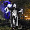 Leonshco Costume di Halloween 90 cm, costume zombi inquietante per bambini Skeleton Costume, costume per bambini di Halloween, cosplay per bambini ragazze, argomento carnevale