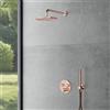 Mariner sistema doccia con Eden round termostato incl. corpo incasso, soffione doccia rotondo e set doccetta in metallo, EDE1902-RG#Set2, Eden oro rosa [Rubinetteria Bagno > Sistemi Doccia da Incasso]