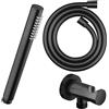 Fortis Wellness set doccetta in metallo, 15504BB#SET2, Universal nero spazzolato/nero opaco [Rubinetteria Bagno > Set Doccia]