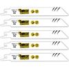 SabreCut SCRS922HF_5 - Set di 5 lame per sega a sciabola per legno e metallo, 150 mm, 10 TPI S922HF