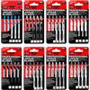 TopsTools 40 x TopsTools JSTTK8 T101AO T101B T101BR T101D T111C T118A T119BO T144D Lame miste per seghetto alternativo compatibili con Bosch Dewalt Makita Milwaukee e molti altri