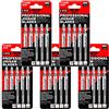 TopsTools 25pcs JSTT144D_5 100mm T144D Legno Lame seghetto Lunga durata | Attacco T stabile; lame durevoli tagliano legno in modo rapido, pulito e preciso