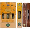 Aromasenses| Incenso all'olibano biologico Ullas Sahumerio | 100% naturale | Fatto a mano | 25 gr x 12 Pacchetti = Totale 300 gr | Rilassamento, Meditazione + 1 Bruciatore di incenso Aromasenses