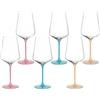 LEONARDO HOME Brera 046980 - Set di 6 calici lavabili in lavastoviglie, di alta qualità e moderni, bicchieri da cocktail alla moda e colorati per casa, feste, 560 ml