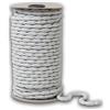 IPEA Filo Piombato per Tende - Super Pesante 200 G/MT - Made in Italy - 3 metri - Corda Piombata per Tende Tendaggi Tessuti Zanzariera - Treccia Piombo - Peso Zavorra - Colore Bianco - 200 G/MT