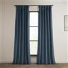 HPD Half Price Drapes Heritage - Tende oscuranti in Velluto Felpato, Lunghe 244 cm, per Camera da Letto e Soggiorno, 127 x 243,8 cm (Larghezza x Lunghezza), 1 Pannello, Blu Londra, 127 x 243,8 cm