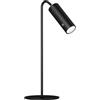 EMKE Lampada da tavolo a LED senza fili, 6 in 1, ricaricabile, dimmerabile, con touch LED, nero, lampada da tavolo per esterni, 3 modalità di colore, lampada da parete magnetica regolabile a 360°,
