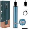 OWill Rasoio per Naso Elegante con Display Digitale Tagliapeli Naso Orecchie Rasoi Lama Lavabile Potente e Preciso, Ideale per Uso Domestico e Viaggi (Nero)