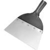 QWORK® Pala per pulizia, pala da giardino, testa di ricambio per pala da diserbo, attrezzi da giardino, acciaio al manganese, 23 cm