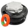 Zeqeey Filo di ricambio universale per decespugliatore automatico M10 x 1,25 mm con filo da 15 m x 2,4 mm