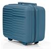 DTP-SOFT Valigia trolley in polipropilene Combination Lock TSA S/M/L/XL/Set esclusivo 5 colori, Blu, s, Valigetta rigida