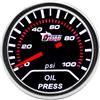 ETOPARS Manometro Auto Pressione Olio 2 Pollici 52mm Misuratore Psi | Universale Puntatore Indicatore Calibro Luce Bianca e Strumenti Fumo