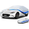 Holthly Telo Copriauto da Esterno, Holthly 10 Strati Telo Copri Auto Felpato 100% Impermeabile, Copertura Auto Antipolvere Antigraffio, Adatta per Coupé Mazda MX5, Audi TT, Fiat 124 Spider,ecc. 3S