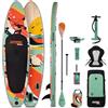 FITFIU Fitness HAENA - Tavola Paddle Surf Gonfiabile con Kit Completo, Tavola Sup con Doppio Remo Regolabile, Pompa Gonfiatrice, 3 Pinne + Accessori, Tavola Stand Up Paddling 320 x 81 x 15 cm