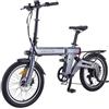nakxus e-bike nakxus 20F220, bici elettrica sensore di coppia da 20'', lega di magnesio e-bike ultraleggera con batteria al litio da 36V 12,8Ah per una lunga autonomia fino a 100KM, bici pieghevole a normaEU