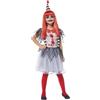 Rubie's Rubies Costume Ragazz Clown per bambina e bambina, Vestito e cappellino, Licenza Ufficiale per Halloween, Costumi Halloween ragazzi e ragazze, Cosplay, feste