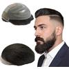 N.L.W. NLW Toupee Capelli Umani Uomini 0,04 mm Pelle Sottile PU con Pizzo Toupee Uomini Parrucche 8 * 10 Base Parrucca Capelli Umani 110% Densità（#1B nero naturale ）