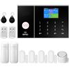 XNY Allarme Casa WiFi, Antifurto Casa 4G, Kit 12 Pezzi Allarme Casa Senza Fili con APP Alert, Rilevatore di Movimento, Sensore Finestra Porta, Telecomando, Sirena, Lavora con Alexa e Google Assistant