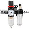 Mdurian 1/4 Pressione aria separatore acqua Riduttore di pressione per compressore pneumatico Componenti Filtro regolatore Lubrificatore Olio gas processore Valutare