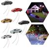 Evemodel 12 Pezzi di Automobili di modellismo con Luce Testa 1:160 Paesaggio Treno Scala N