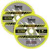 SabreCut 2 x SCCSW255K1 SabreCut 255mm 60T e 100T x 30mm foro FineLine Thin Kerf legno compensato MDF truciolato lame per taglio trasversale e taglio longitudinale compatibili con Makita e molti altri
