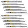 SabreCut 10 lame SabreCut SCRS1531L_10 240 mm 5 TPI S1531L per sega a sciabola molto veloce per taglio del legno, per Bosch Dewalt Makita e molti altri