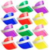 BRAMBLE! 12 Visiere Parasole Neon, Transparente - Donna e Uomo, Sun Visor cap per Pub, Golf, Tennis