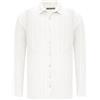 RED BRIDGE Redbridge Camicia premium in puro cotone, camicia di lino, casual, business, traspirante, bianco, XL