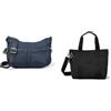 Kipling IZELLAH, Borse a Tracolla, Donna, Blue Blue 2, Taglia unica Asseni Mini, Tote Donna, Nero (Noir), Taglia unica