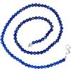 Generisch Taddart Minerals - Collana blu in pietra naturale lapislazzuli con sfere da 4 mm e lunghezza 45 cm, realizzata a mano, lapislazzuli