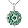 Vadmans Collana Fiore di Loto Regalo Collana con Ciondolo di Loto in Argento Sterling 925 Fiore di Loto Gioielli di Loto per le Donne (05-Maggio)
