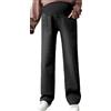 FEOYA Premaman Jeans per Donna Basic Super Elasticizzato e Comodo Pantaloni Addominali Vita Alta Elastico Cintura maternità Pantaloni Casual Nero 3XL