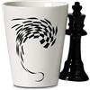 Froster Tazza di Scacchi - Re, 3D Tazza Re, 350 ml, Idee Regalo Scacchi