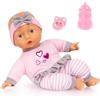 Bayer Design 93003AD bambola morbida, bambolotto, 30 cm, coccole, con biberon, ciuccio