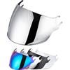 VCOROS Visiera Casco Moto Solo per LS2 OF562/AIRFLOW,Casco Parabrezza Moto Visiera a Lente Integrale,Protezione per Il Vento del Motociclo,Non incompatibile con LS2 Airflow 2 (Argento)
