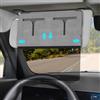 ZDDGNN Visiera Solare Antiriflesso per Auto, Aletta Parasole Regolabile Applicabile a Parabrezza e Parasole Laterale, Protezione dai Raggi UV, per Sedile Conducente o Passeggero Anteriore (Grigio)