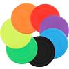 SHSHbuy 7 Pezzi Frisbee per Cani,Giocattolo per Frisbee di Gomma per Cani Giochi Outdoor Dog Formazione Fetch Toy 18CM