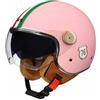 VVPEC Casco Moto 3/4 Casco Moto Aperto Casco Moto Mezzo Casco Omologato DOT/ECE con Doppia Visiera Casco Jet Vespa Stile Vintage Retrò Per Bambini Giovani Uomini Donne(Color:1,Size:M(57~58CM))