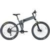 LEGEND EBIKES Etna, Bici Elettrica Pieghevole Mountain Bike Batteria Rimovibile 36V 14Ah, 25km/h, eBike 250W, 11 Velocità, Bicicletta Elettrica Ruote 27,5 Bici Elettriche, Smartbike Grigio