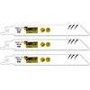 SabreCut SCRS922HF_3 150 mm 10 TPI S922HF - Lame per sega a sciabola a taglio rapido per legno e metallo, compatibili con Bosch Dewalt e molti altri