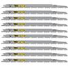 SabreCut 10pcs SCRS1531LLP_2 300mm 5 TPI S1531LL Lame sega a gattuccio | Lama indurita offre taglio rapido e durevole in legno, travi e potatura