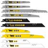 SabreCut 10pcs SCRSK10C S610DF S644D S922BF S922HF Lame sega a gattuccio | Costruzione bimetallica durevole taglia rapido e pulito legno, metallo e legno con chiodi