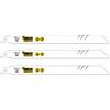 SabreCut 3 x SabreCut SCRS1122HF_3 225mm 10 TPI S1122HF Lame per sega universale per taglio rapido di legno e metallo compatibili con Bosch Dewalt Makita e molti altri