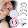 Hebterrka 1 paio di ciglia magnetiche look naturale, ciglia magnetiche con applicatore, occhio di gatto senza colla, ciglia magnetiche senza eyeliner, nastro trasparente ciglia finte